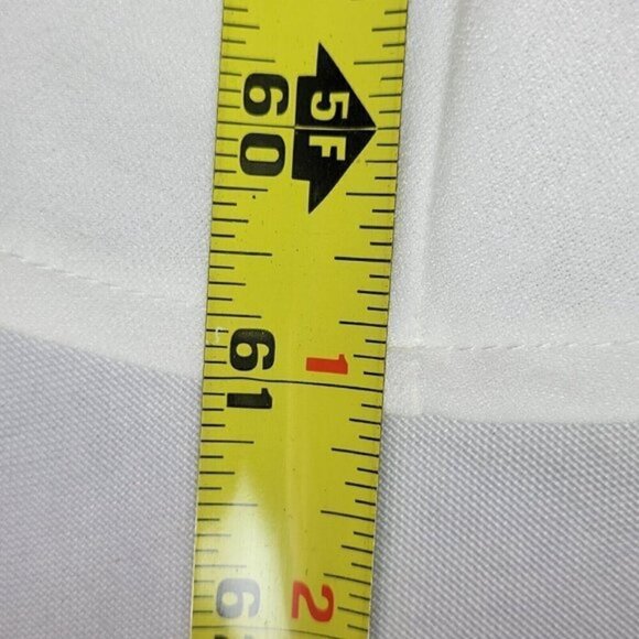 Lulus Trumpet Wedding Dress Size M Sleeveless Mesh Side Zip Lined White 24544 - Picture 9 of 12